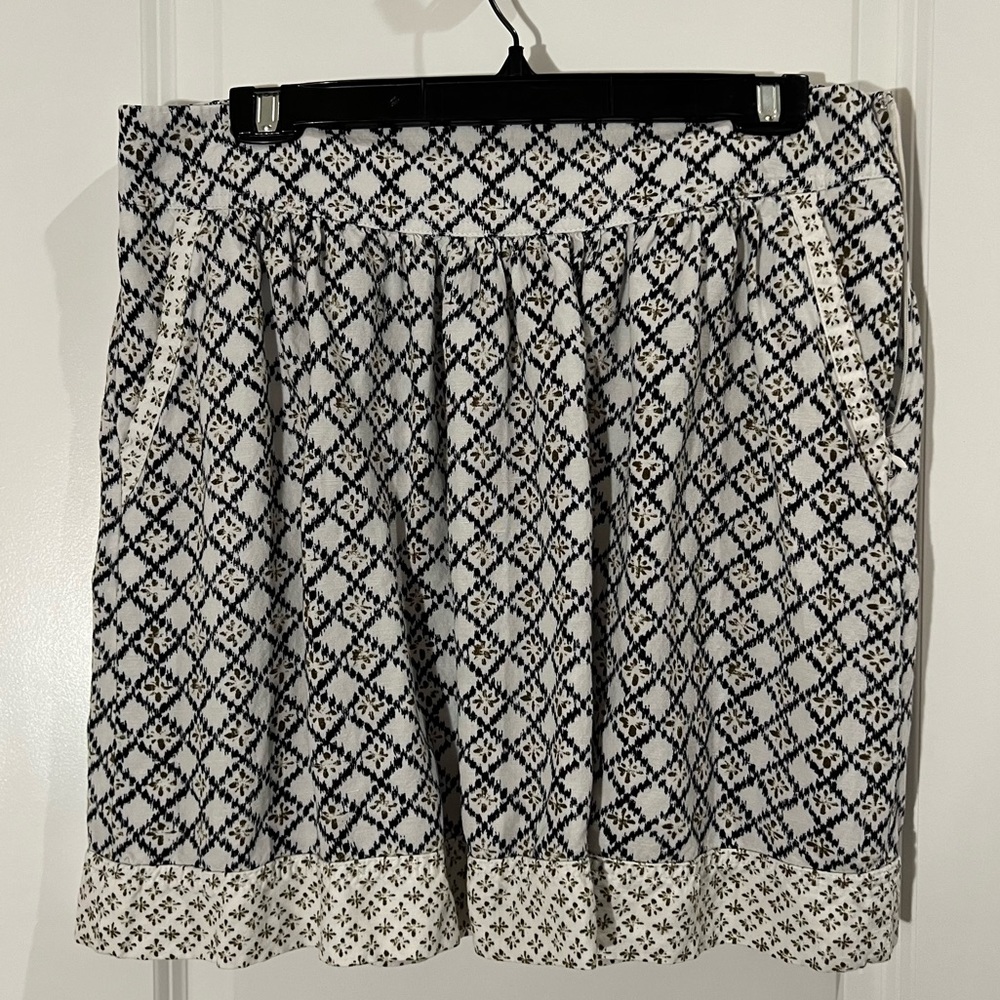 LOFT Skirt | 12 | Olive and Navy | EUC | Pockets